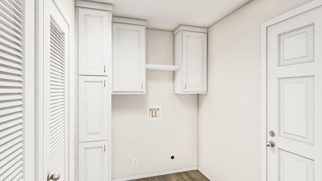 The DRM441F 44'              DREAM Utility Room. This Manufactured Mobile Home features 2 bedrooms and 2 baths.