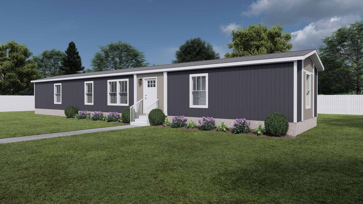 The 1676 SWEET CAROLINE Exterior. This Manufactured Mobile Home features 3 bedrooms and 2 baths.
