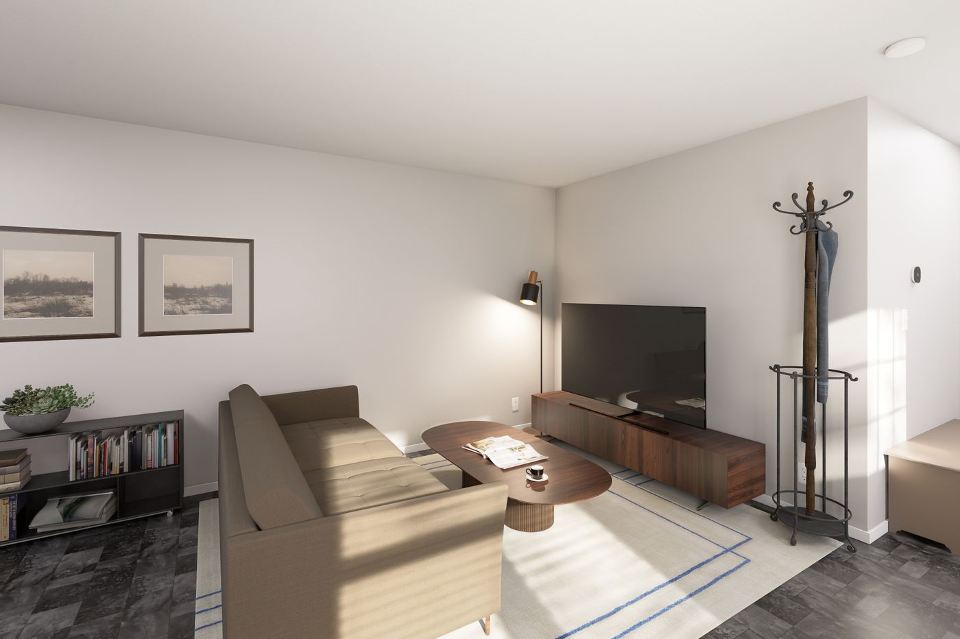 The DRM661M 66' DREAM Living Room. This Manufactured Mobile Home features 2 bedrooms and 2 baths.